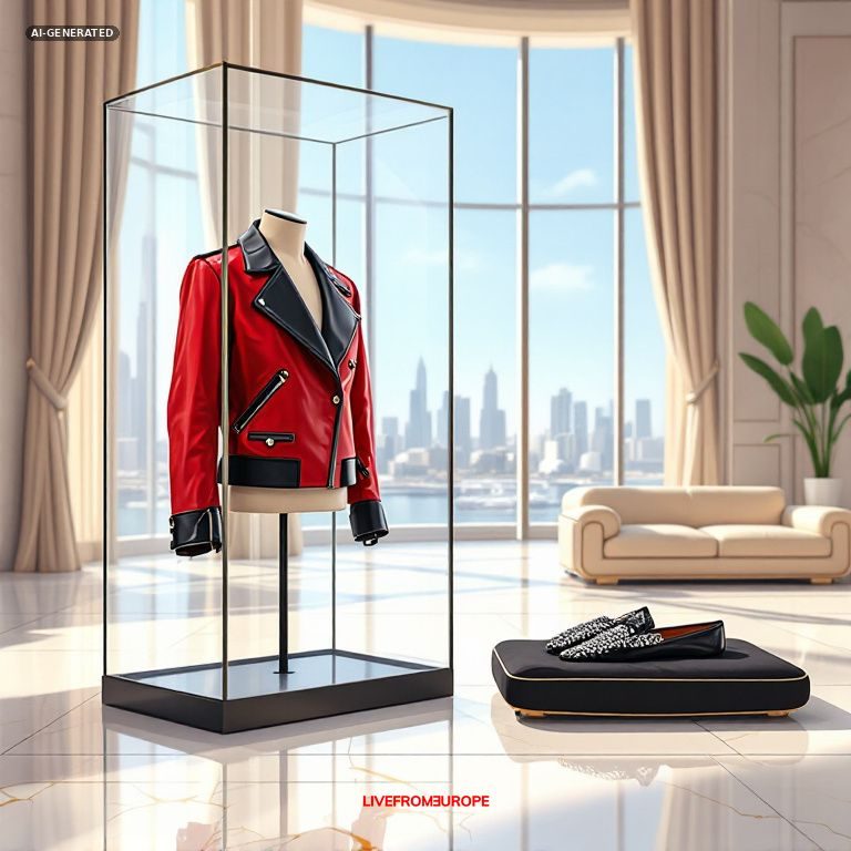 Michael Jackson's "Thriller" jacket and moonwalk glove to be auctioned in Abu Dhabi
