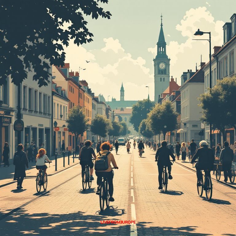 Mainz creates 1.2km car-free cycling street in Bleichenviertel by mid-September