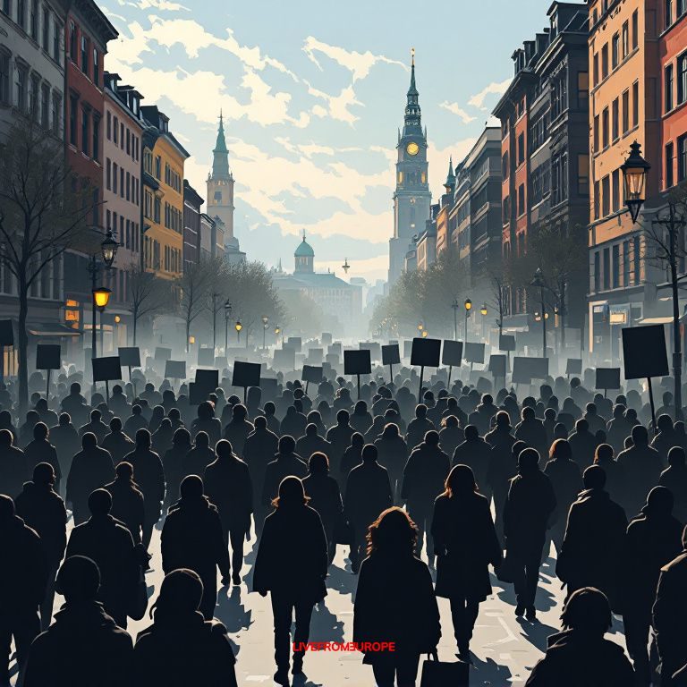 Thousands march in Stockholm demanding stronger climate action ahead of Swedish election