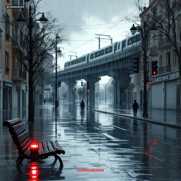 Spain issues red alert as torrential rains halt trains and schools in Valencia, Castellón and Tarragona