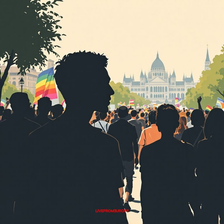 Tens of thousands march in Budapest for first Pride parade in years after ban ends