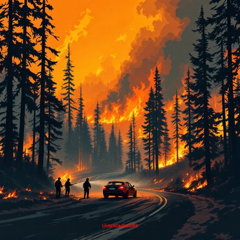 Wildfires displace thousands in Europe, prompt evacuations as crews battle blazes in Germany, France, Greece