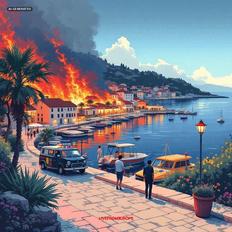 Croatian authorities gave Brač residents conflicting fire advice amid power cuts