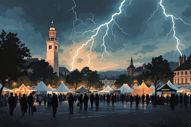 Lightning strike at German festival injures nine, one critically