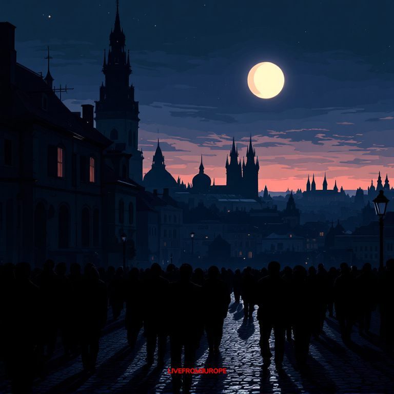 Partial lunar eclipse to peak at dawn in Prague as Europe sees mixed late-summer weather