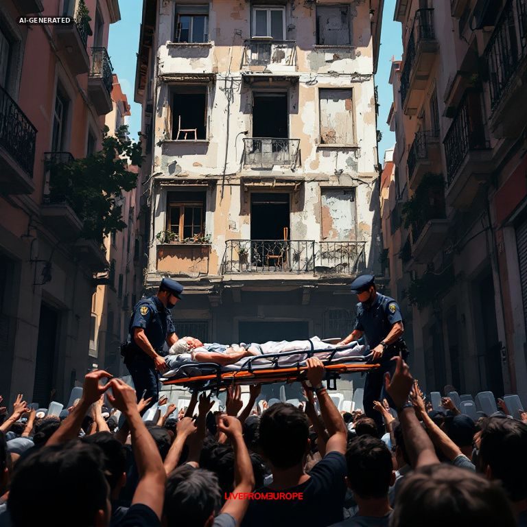 Pensioner evicted after 70-year Madrid tenancy sparks Spain housing protests