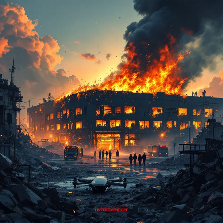 Ukraine drone strike sets ablaze Wildberries logistics hub in Russias Voronezh region