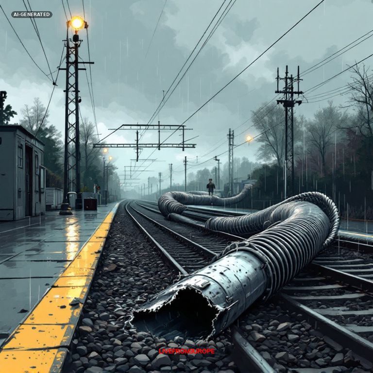 Dutch rail network halts after suspected sabotage with objects on tracks at over 30 sites