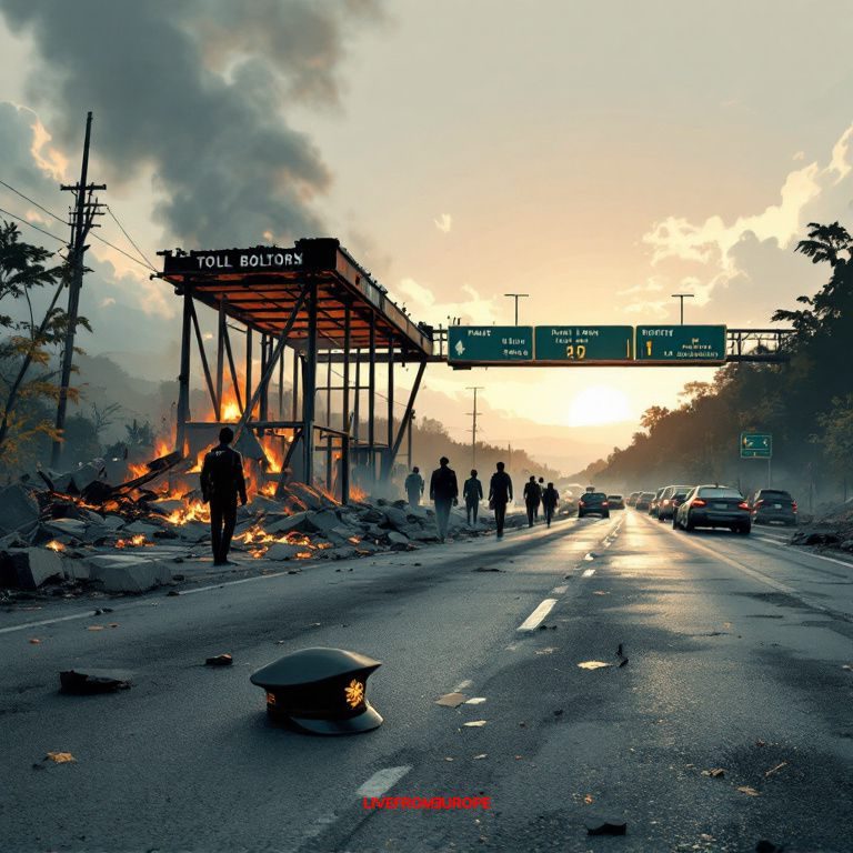 Bombing attacks kill Colombian police officer, target highway toll booth on presidents first day
