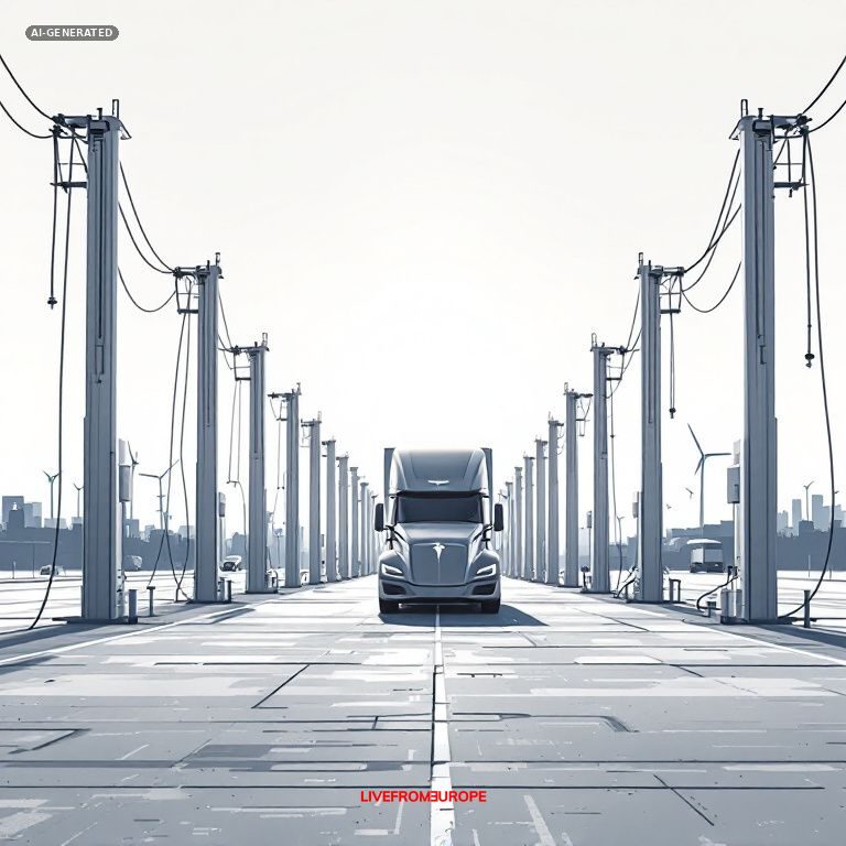 Tesla rolls out over 100 Megacharger stalls across 21 European sites for Semi trucks