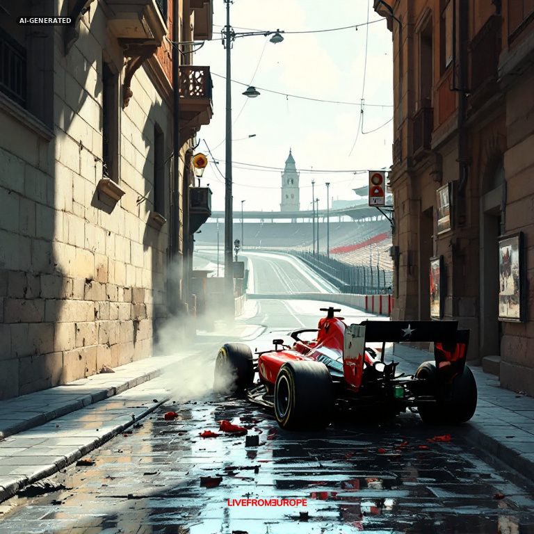 Russell takes Baku pole as championship leader Antonelli crashes out in qualifying
