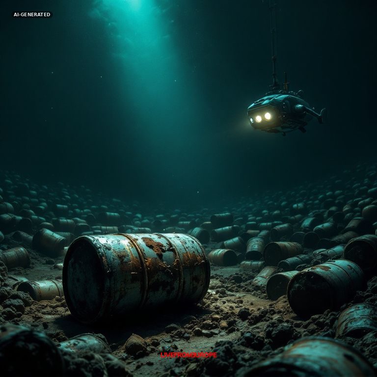 European researchers map 200,000 radioactive waste barrels dumped in Northeast Atlantic