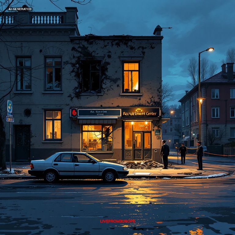Two arrested after explosion at Lviv Oblast recruitment center wounds serviceman
