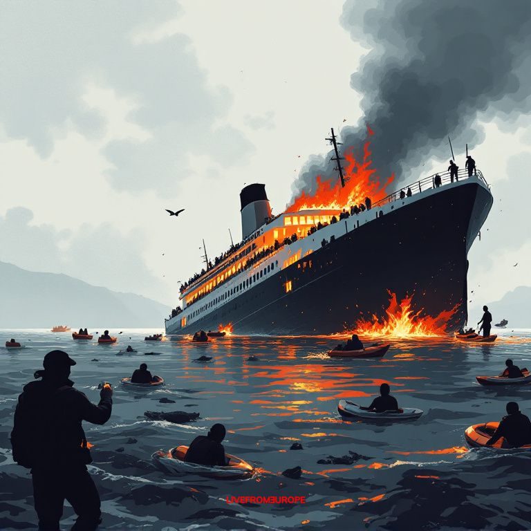 Five dead, dozens missing as Indonesia ferry fire leaves passengers stranded off Madura Island