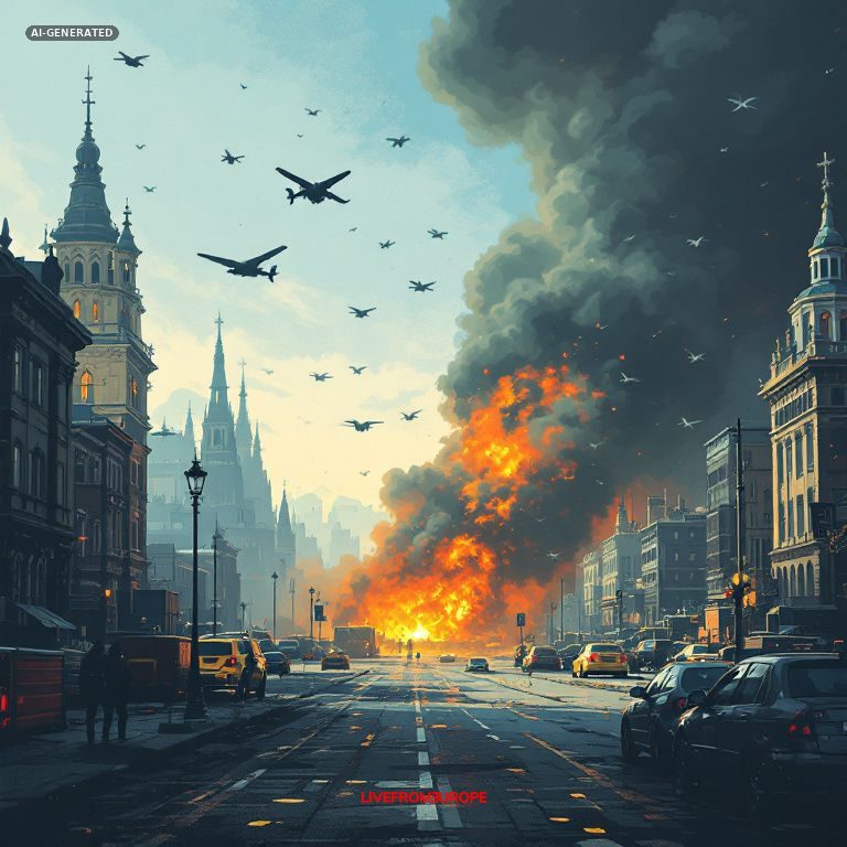Russia launches record drone strikes on Kyiv as attacks target European military suppliers