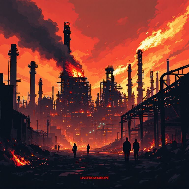 Ukraine drone strikes hit Russian oil refinery and warehouse, sparking fires and injuring six
