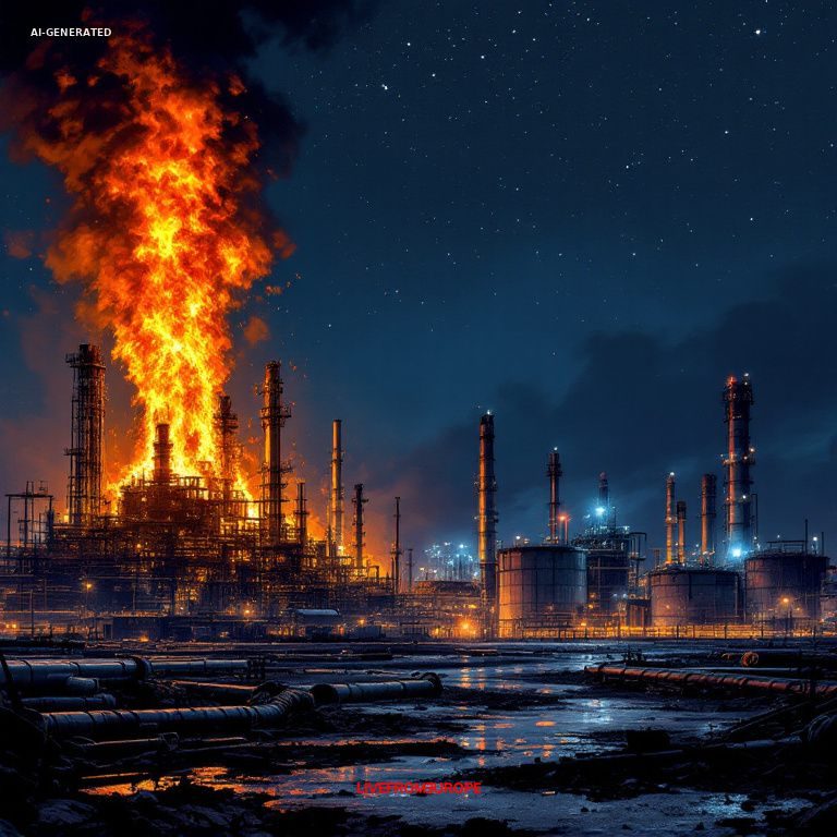Ukraine drone attack kills two in Moscow region, damages major oil refinery