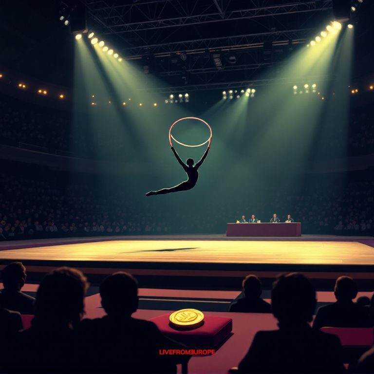 Ukrainian gymnast Onofriichuk wins first world title in hoop final at Frankfurt championships