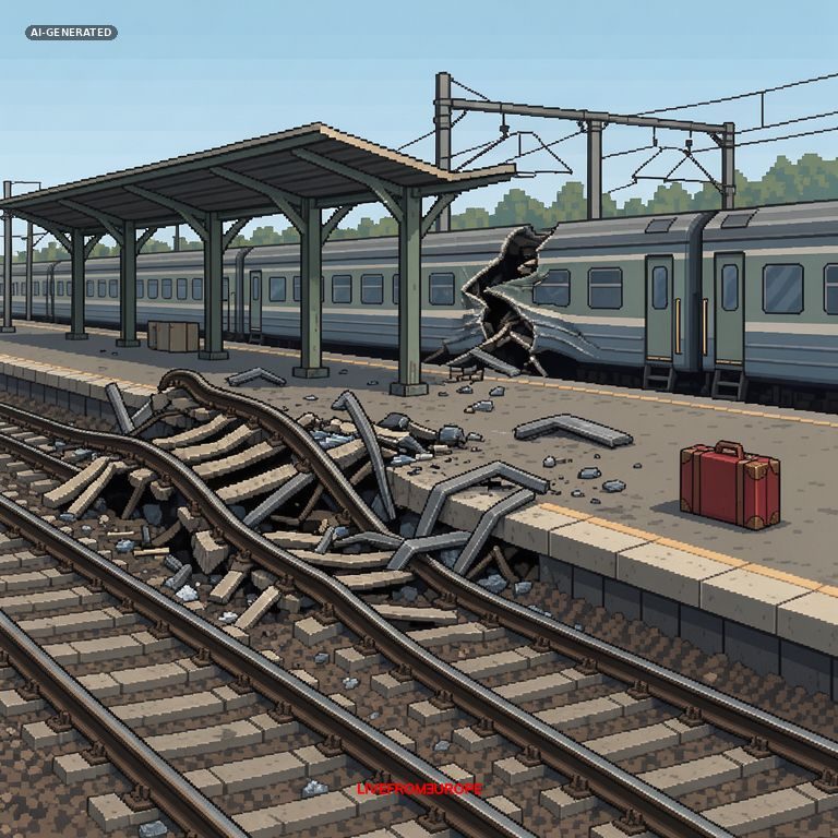 Russian drone strike kills 14 at Ukrainian railway station