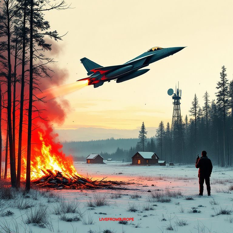 NATO jets shoot down foreign drone over Latvia near Russian border after electronic warfare alert
