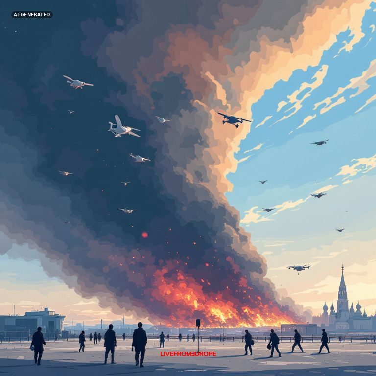 Ukraine launches overnight drone attack on Moscow with hundreds of drones, killing two