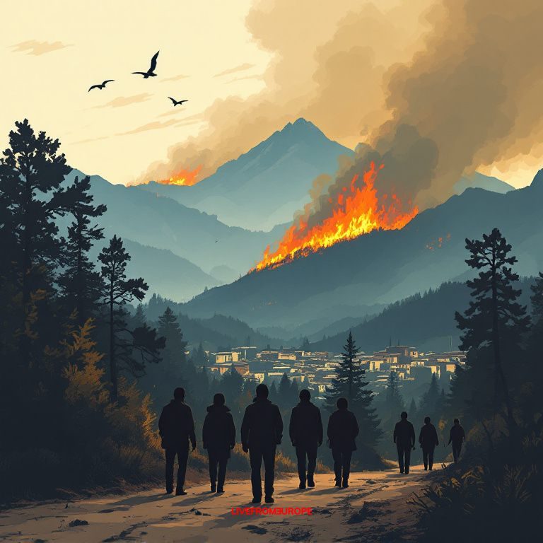 Wildfire scorches Les Gavarres massif in Catalonia as thousands remain confined